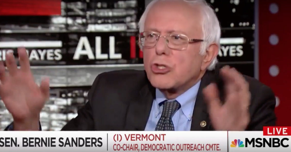 Bernie Mocks Hillary After MSNBC Host Reads Line From Her Book Accusing Him of Stealing Her Ideas