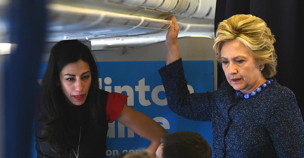 Huma Abedin Burst Into Tears After Learning Her Husband Was Cause of Reopened FBI Investigation Into Hillary