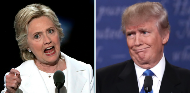 Hillary Clinton Yells at the TV When She Sees Trump Come On