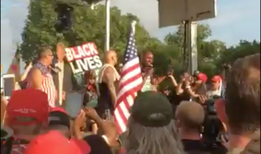 Black Lives Matter Takes the Stage at the Pro-Trump M.O.A.R. Rally in DC