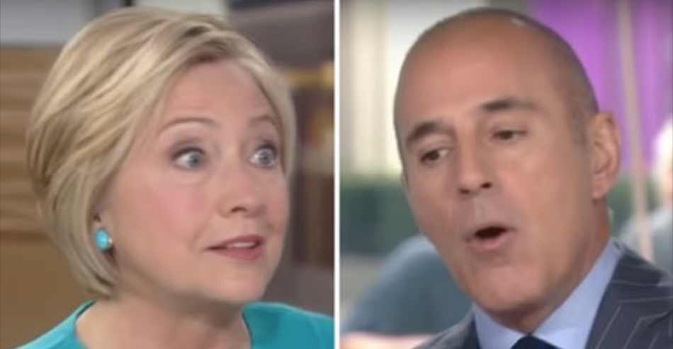 After Hillary Criticized NBC's Lauer in Her New Book, He Confronts Her Face to Face