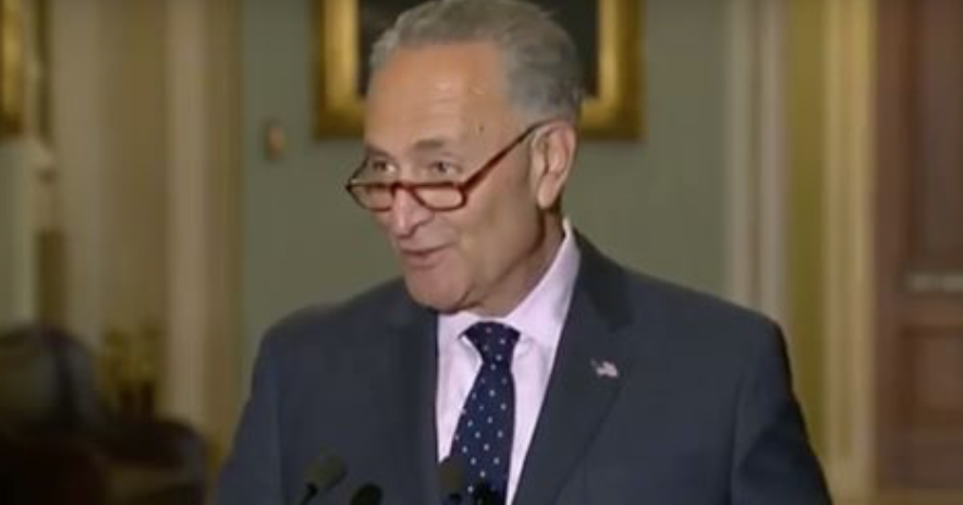 Hot Mic Catches Schumer Dropping Eye-Roll Worthy Statement on How Trump Feels About Him