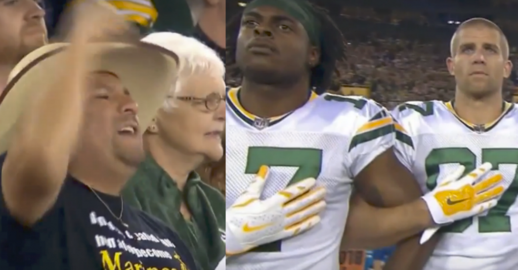 Green Bay Packers Asked Fans to Link Arms During National Anthem. Here's How Well That Went...