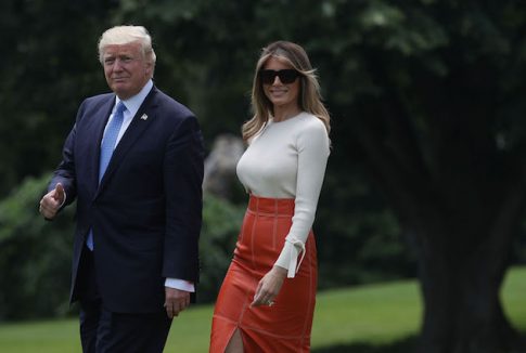 Trump High-Fives Youngster Who Volunteered to Mow White House Lawn