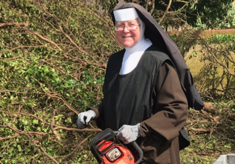 Chainsaw-Wielding Nun Removes Trees After Hurricane Irma