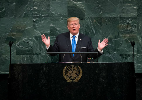 Trump Toasts United Nations, Appears to Sip Glass of Wine