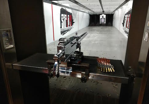 Shooting a Chrome .50 Cal Machine Gun on the Vegas Strip