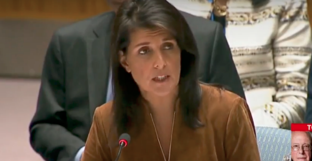 UN Ambassador Haley Slams Iran: Repeatedly 'Thumbed Its Nose' at UN Resolutions