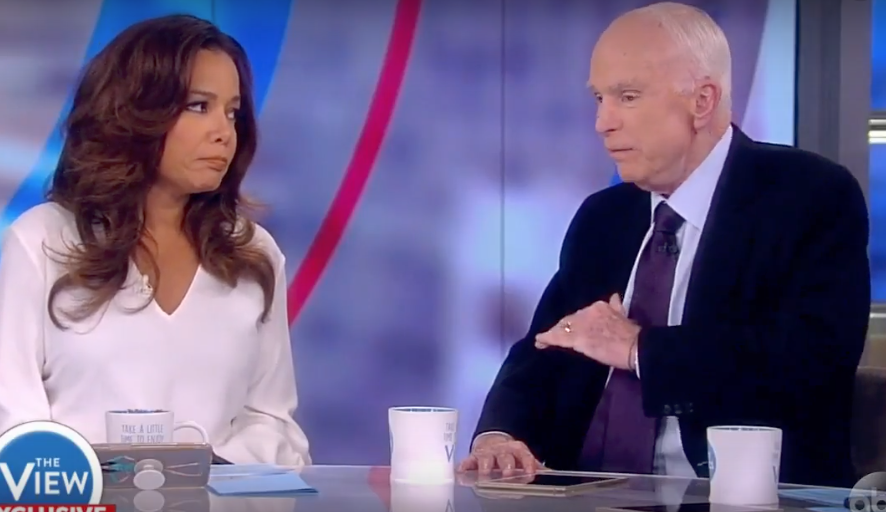 'The View' Ladies Tried to Get McCain to Slam 'Draft Dodger' Trump. He Did Not Take the Bait...
