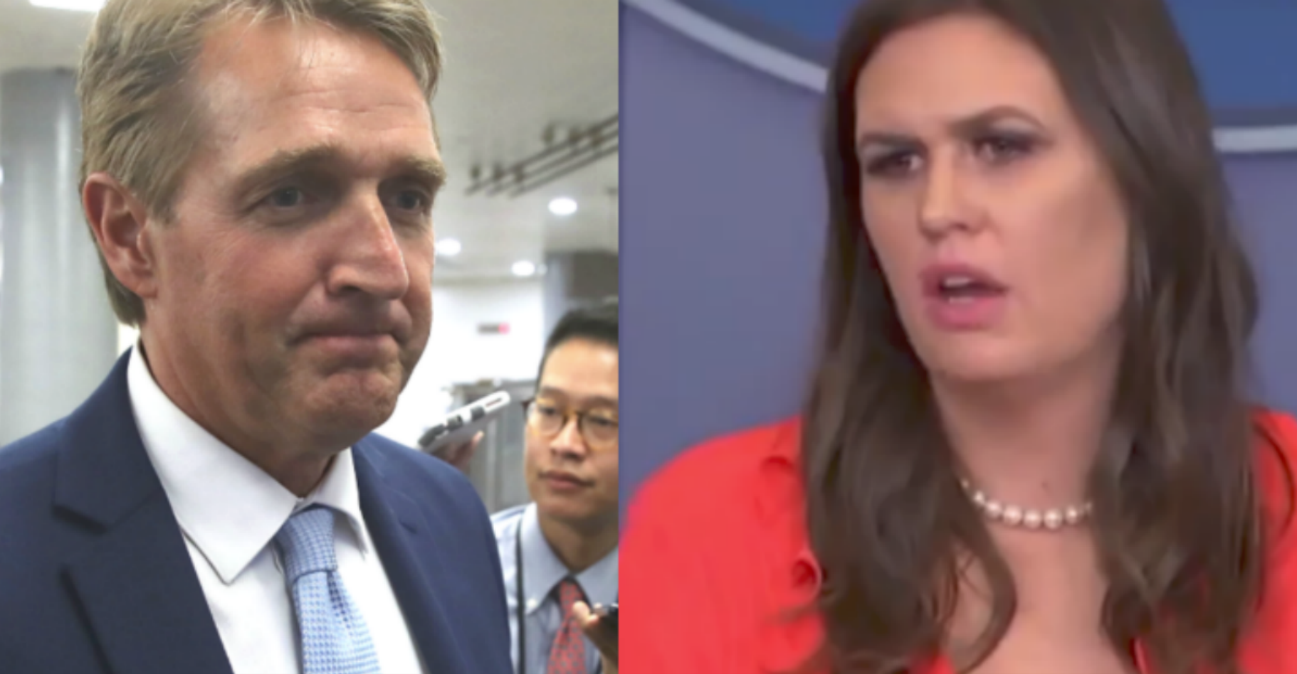 Moments After Sen. Flake Bashed Trump on Senate Floor, Sarah Sanders Did Not Hold Back Her Thoughts