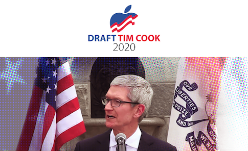 New Website Launched to 'Draft' Apple CEO Tim Cook for 2020