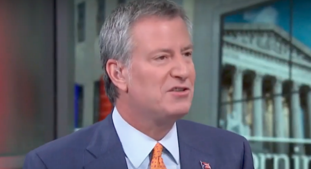 Bill de Blasio Is Asked Point Blank If He's Considering a 2020 Presidential Run