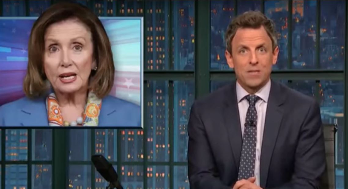Liberal Late Night Host Slams Pelosi for 'Shockingly Tone Deaf' Defense of Conyers