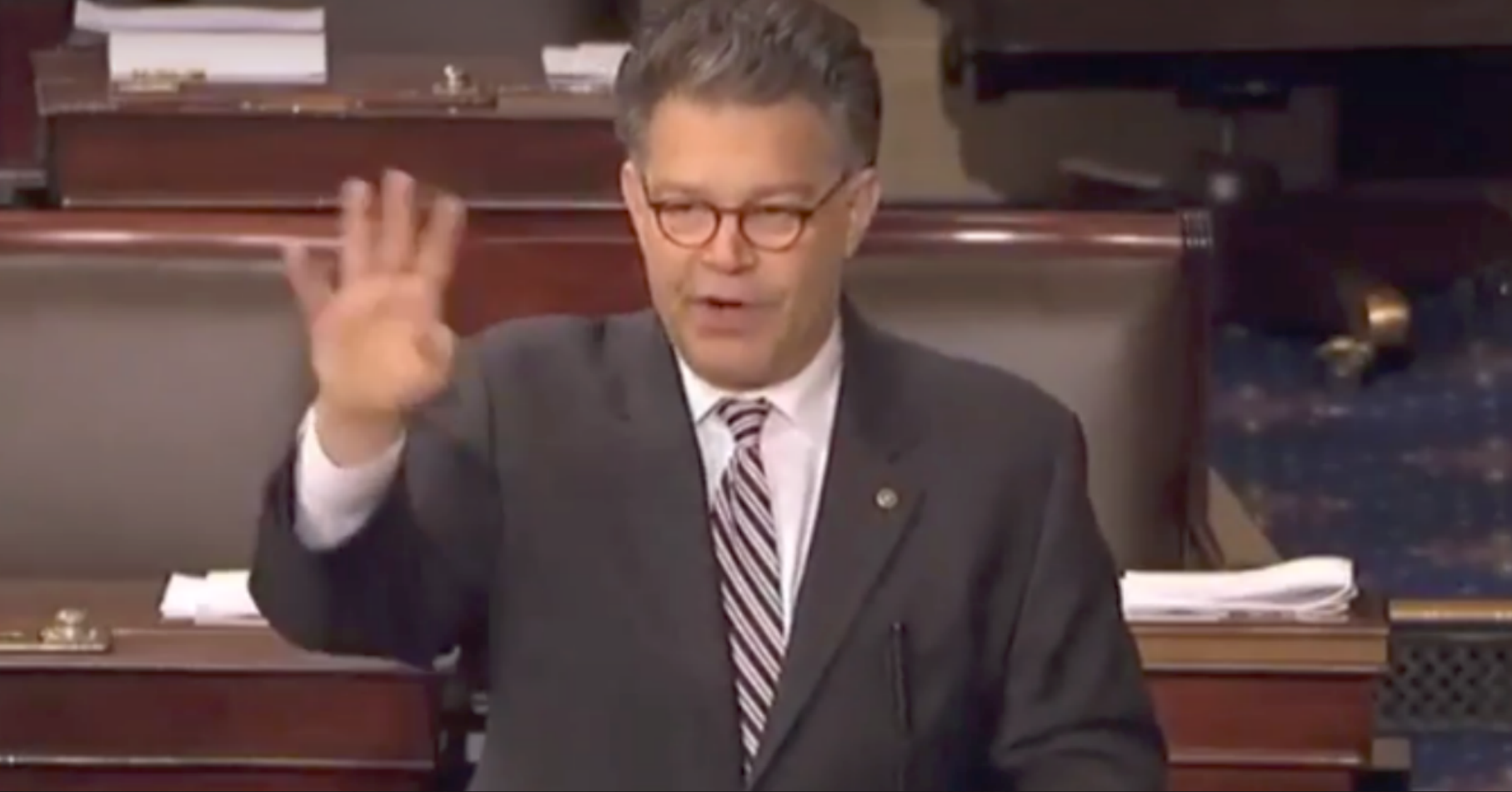 FLASHBACK: Franken on Senate Floor Talking About 'Beautiful' Woman Who Accused Him of Sexual Assault