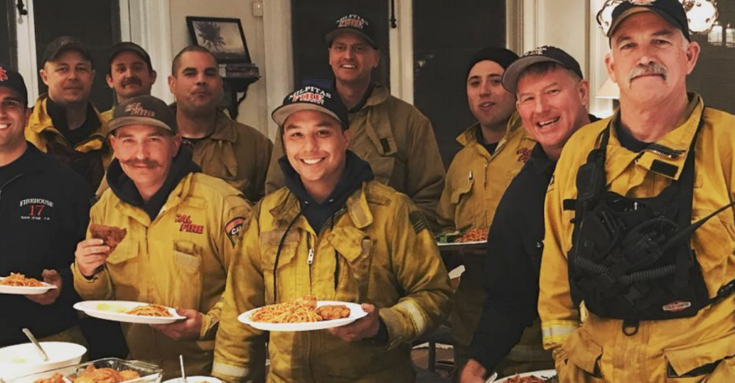Rob Lowe Throws on a Uniform and Gives Back to Firefighters Who Saved His California Home