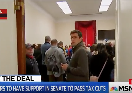MSNBC Gives Inside Look at Protest of GOP Tax Bill. Take a Look at the Turnout...