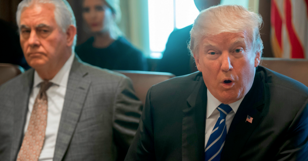 Trump Sends Out a Blistering Response to Reports That Rex Tillerson May Be On His Way Out