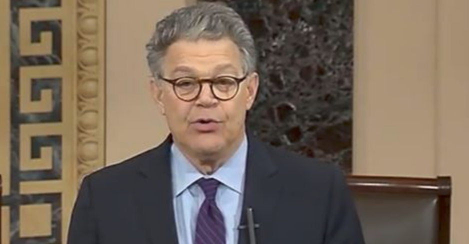 Dem Senator Franken Announces His Resignation. But Warns That He Isn't Going to Stay Quiet