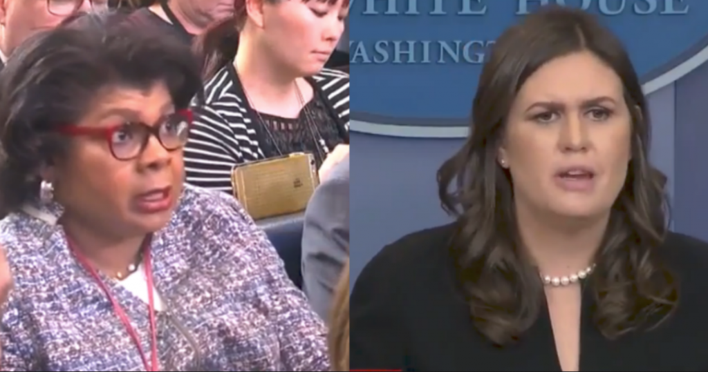 Sanders Is Asked If Trump Owes Female Sen. Apology for Controversial Tweet. She Didn't Skip a Beat