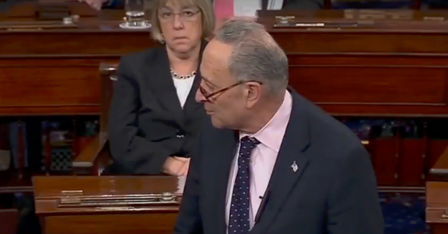 Schumer Snaps on Republicans for Talking While He Hits Tax Reform Bill: 'You Could Pay Attention..."