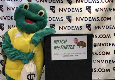 Nevada Democrats Unveil 'Mitch McTurtle' as 2018 Campaign Mascot