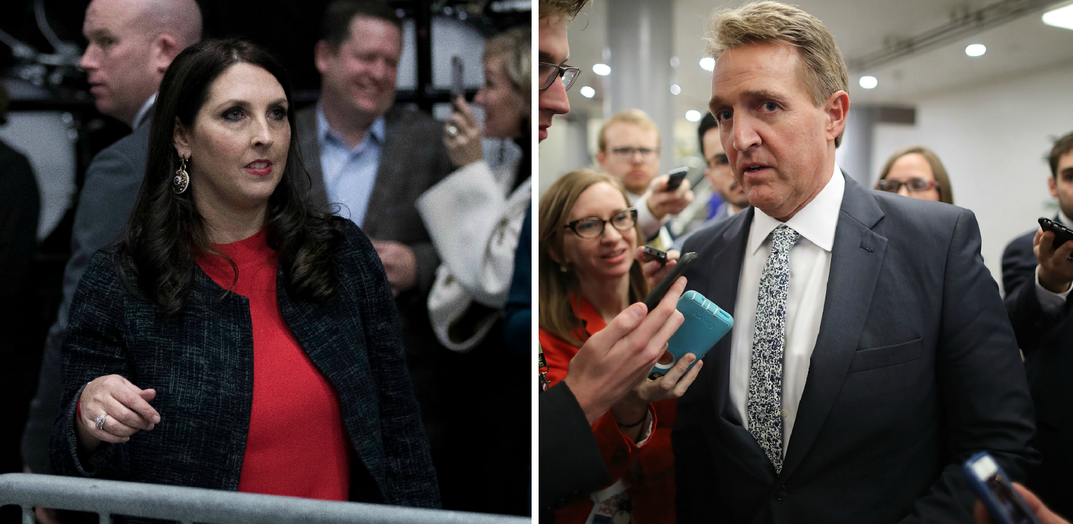 RNC Issues Rebuke to GOP Senator Flake: 'You've Gone too Far' in Comparing Trump to Stalin
