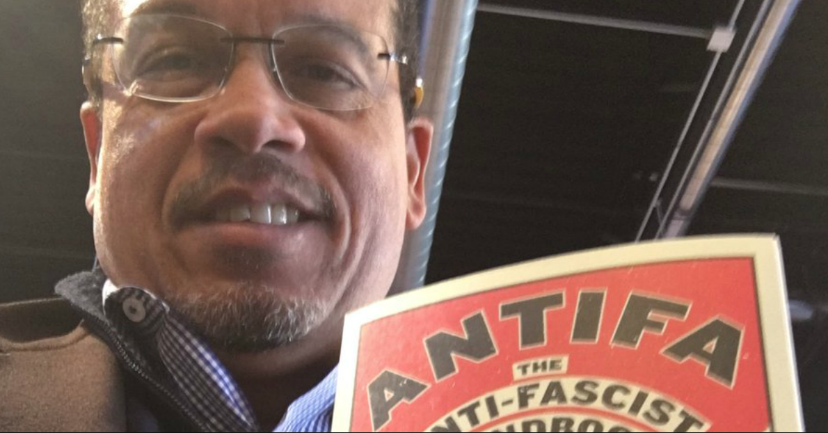 DNC Deputy Chair Ellison Poses with Antifa Book. And He Has a Grim Message for Trump