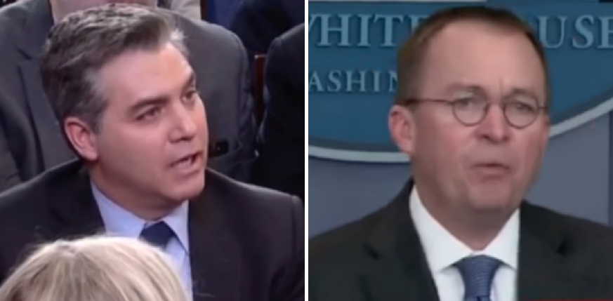 CNN's Acosta Used Dem Talking Points For Shutdown Blame. WH Budget Director Wasn't Having Any of It