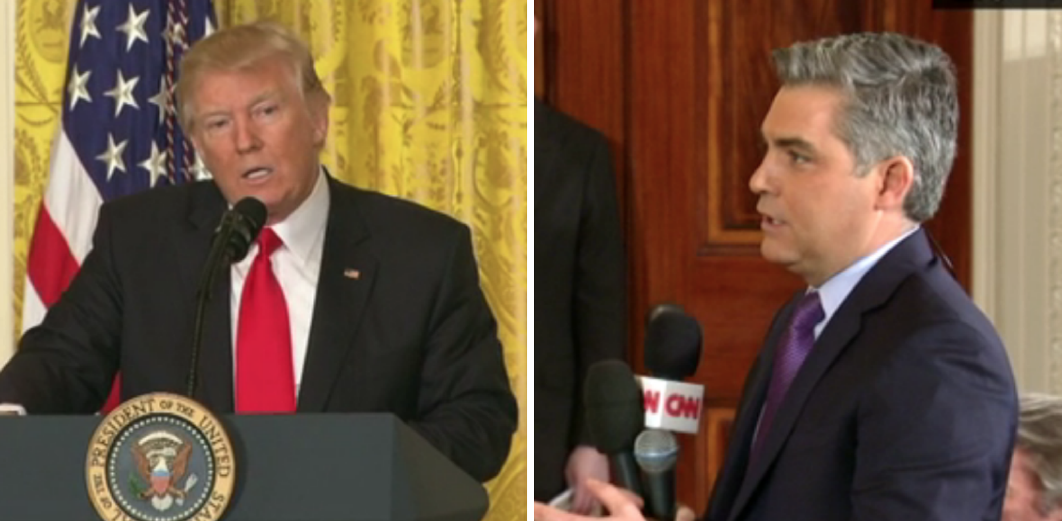 President Trump Issues a 'Thank You' to CNN's Jim Acosta...And Gives Jim a New Nickname