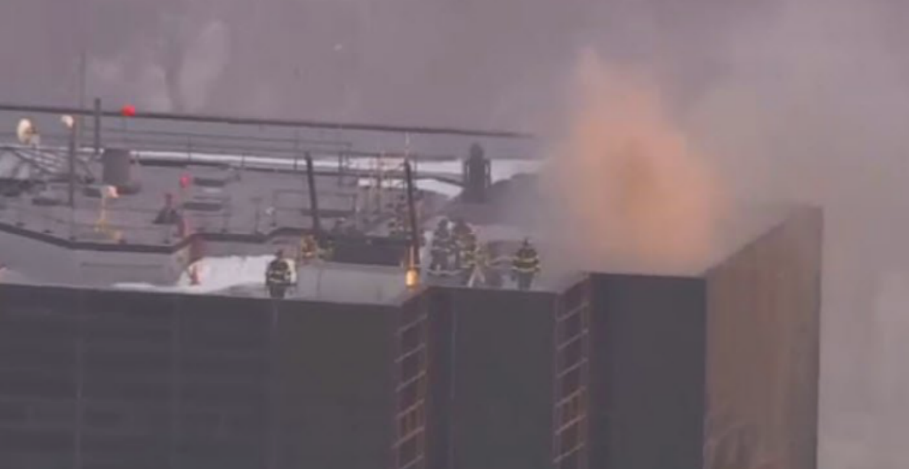 Firefighters Respond to Fire at Trump Tower