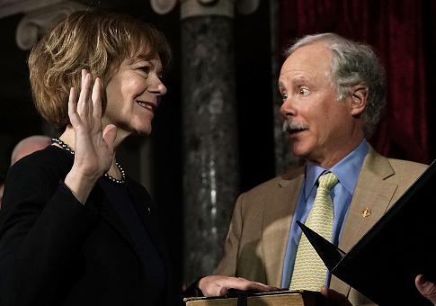 CNN Host to New Sen. Tina Smith: It's 'Funny' the Optimism Hasn't Been 'Beaten Out' Yet