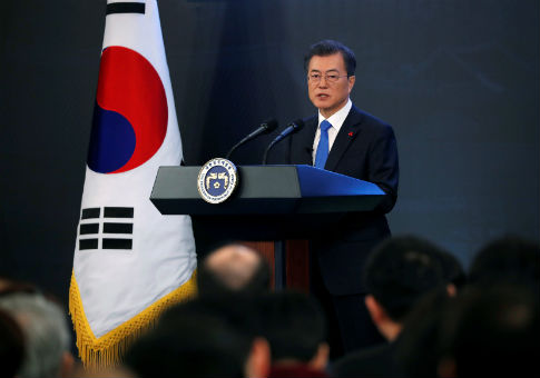 South Korea's Moon Says Trump Deserves 'Big' Credit for North Korea Talks