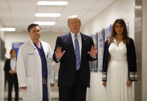 Trump Visits Florida Hospital to Pay Respects After School Shooting