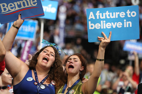 Bernie Group Rages at Democratic Establishment Following Leaks