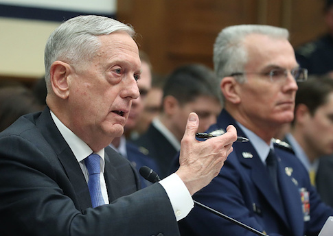 Mattis Defends Plan to Deploy Small Nuclear Arms