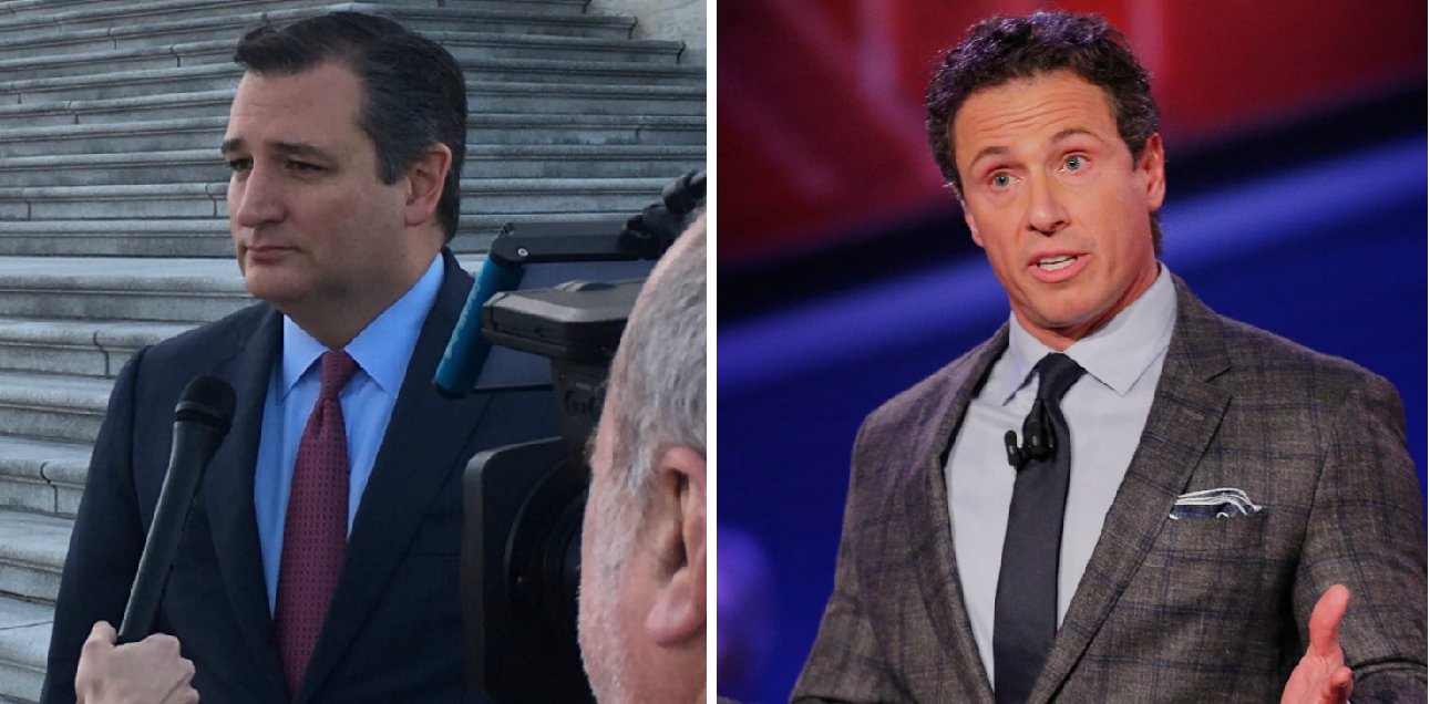 CNN's Cuomo Said Sen. Cruz was 'Afraid' to Appear on CNN. Then Cruz Shared a Damning Photo