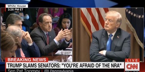 Trump Calls Senators 'Afraid of the NRA,' Touts Raising Age to Buy Long Guns to 21