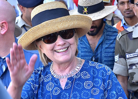 Hillary Clinton's India Trip Cost Taxpayers More than $22k