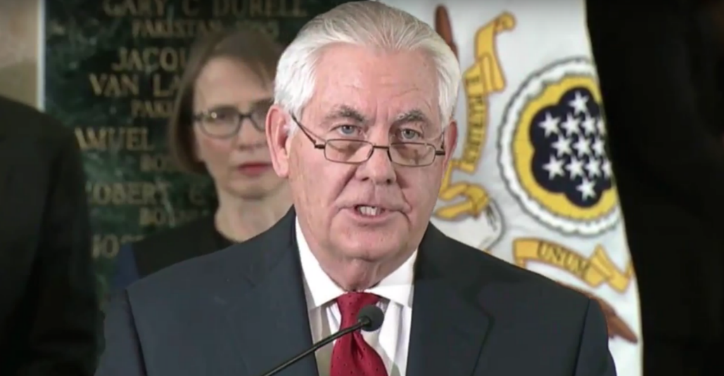 Tillerson Delivers Parting Words to State Department: "This Can Be a Very Mean-Spirited Town"