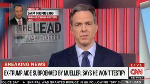 Tapper Gives Nunberg Legal Advice on Mueller Probe: 'I Would Cooperate Were It Me'