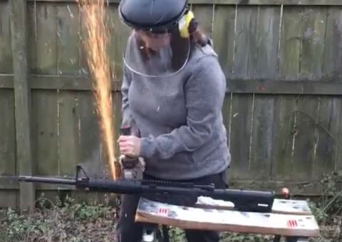 VA Dem Candidate Under Investigation After Destroying AR-15 with Chainsaw on Video