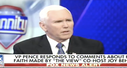 Pence Calls on Behar to Apologize to 'Tens of Millions of Americans' for Slur on Christianity: 'It Was Never About Me'