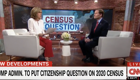 Blumenthal Struggles to Defend Opposition to Citizenship Question on Census
