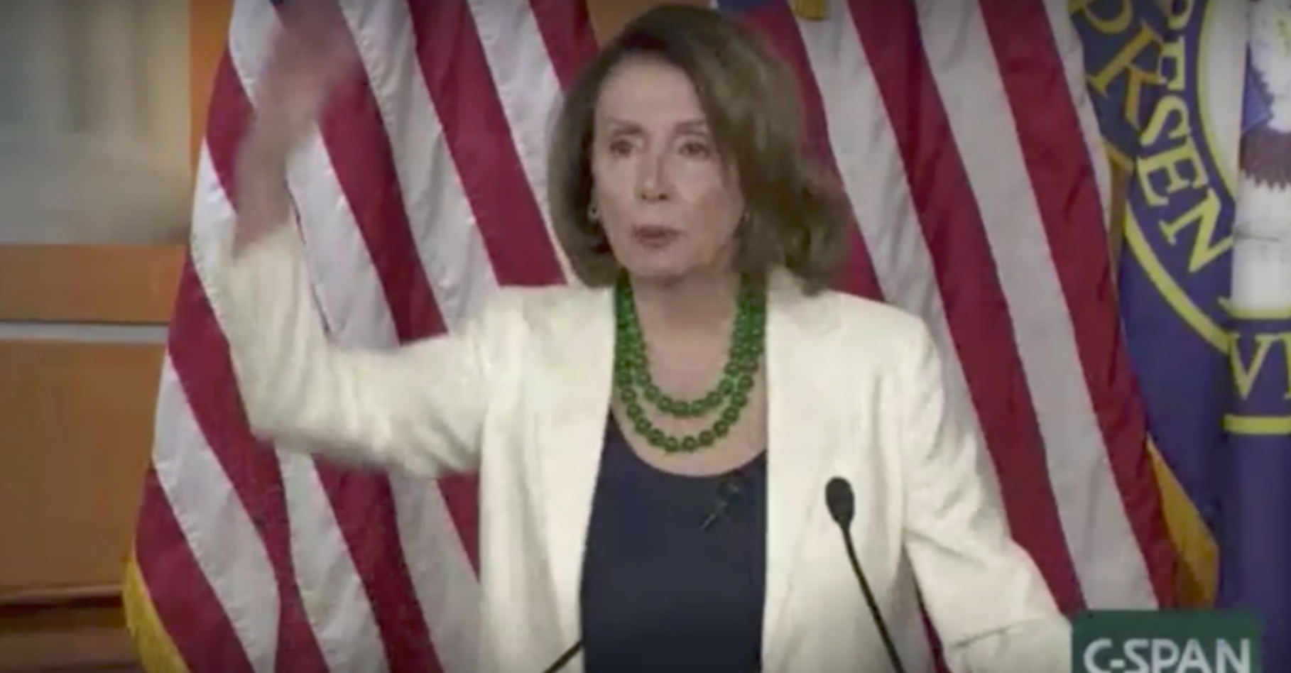 Pelosi Mocks Trump's 'Obnoxious' Border Wall Prototype for Being 'High'
