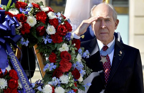 Medal of Honor Recipient, Navy Pilot Buried With Full Honors at Arlington National Cemetery