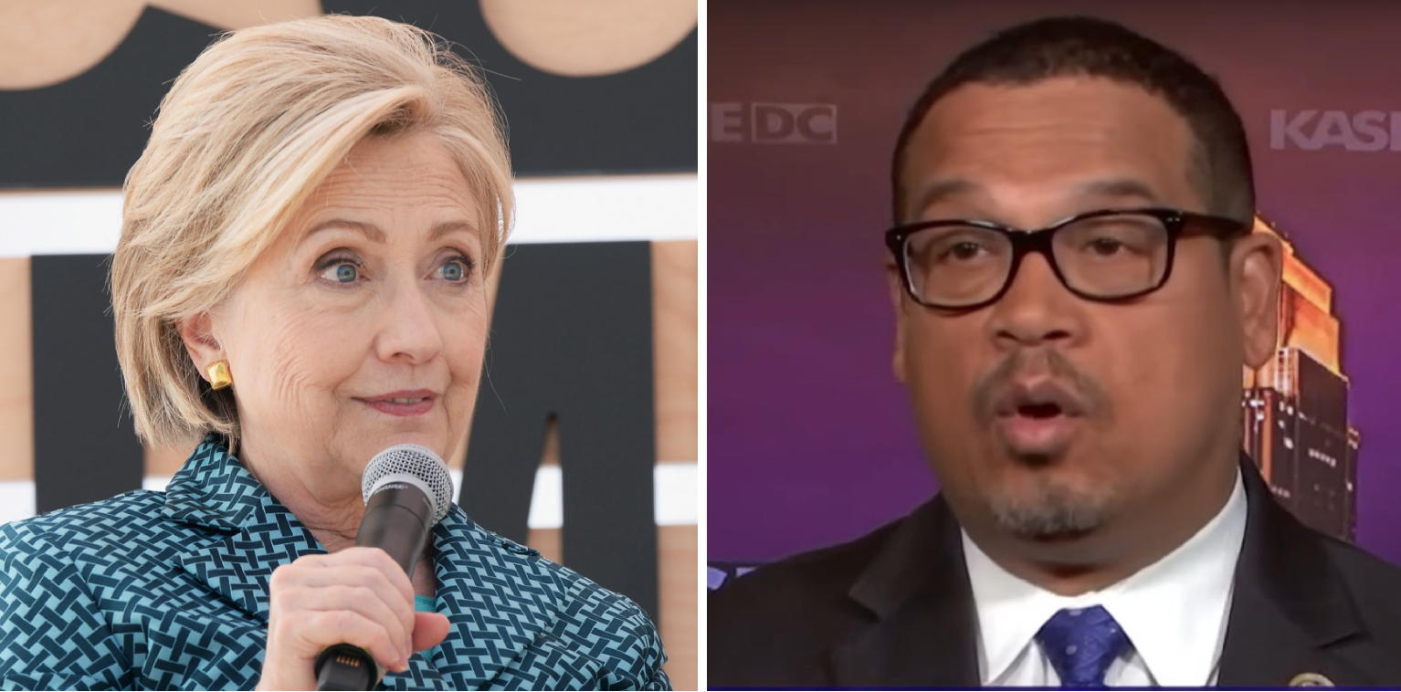 Ellison Dodges on Hillary Clinton Campaigning for Dems: ‘We’re Not…Talking Bad About Anybody’