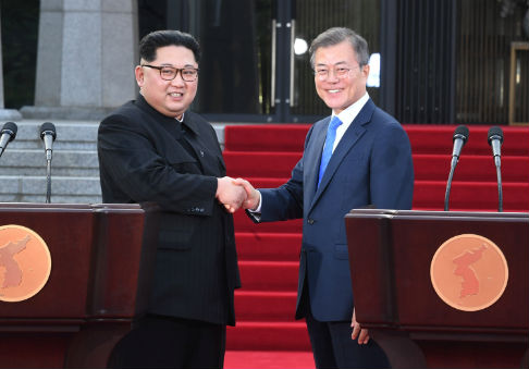 Korean Leaders Aim for End of War, 'Complete Denuclearization' After Historic Summit