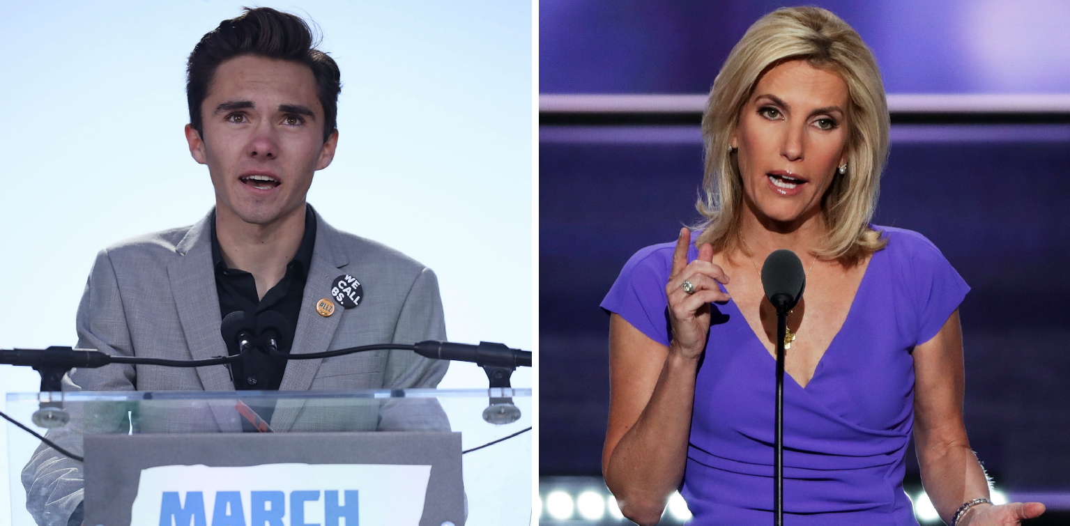 Fox News Host Laura Ingraham’s Viewership Increases 20 Percent Since David Hogg’s Boycott