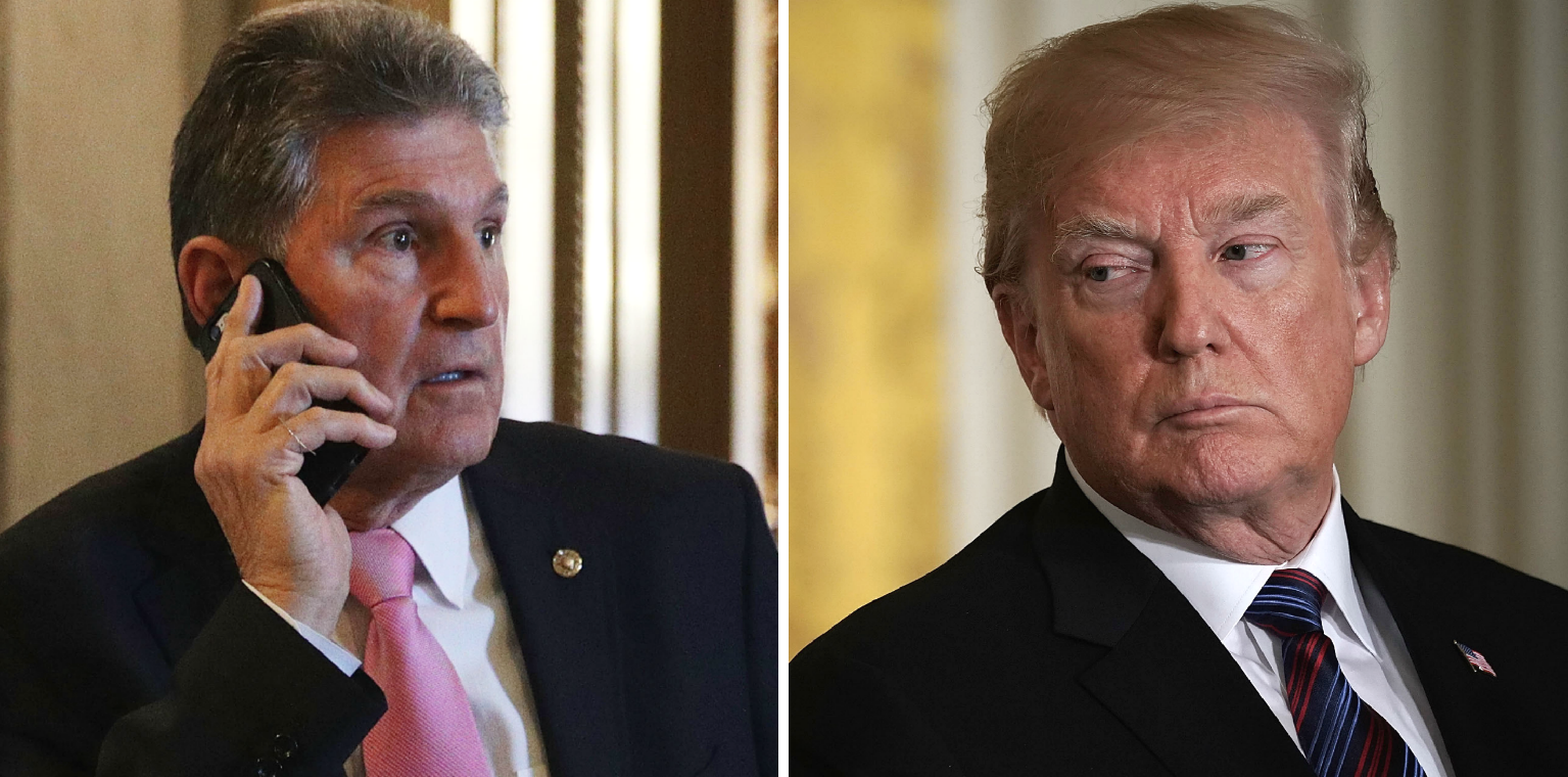 Trump Rips Joe Manchin for Not Supporting Tax Cuts: ‘He Votes Against Everything’