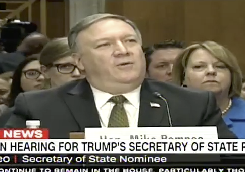 Pompeo's Opening Statement at Confirmation Hearing for Secretary of State Job